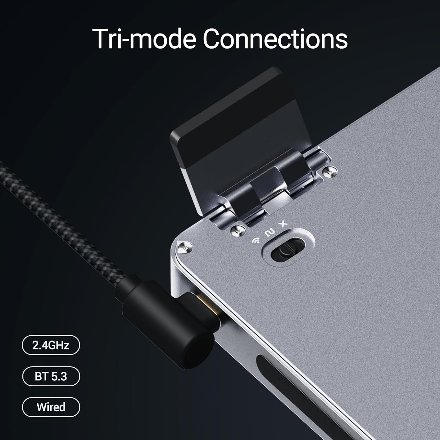 LOFREE Flow2 Low-Profile Mechanical Keyboard, Aluminum Alloy with Void Linear Switches, Rechargeable Wireless Keyboards